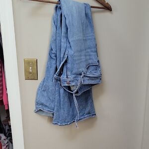 Express Light Blue 70's Flare Jeans